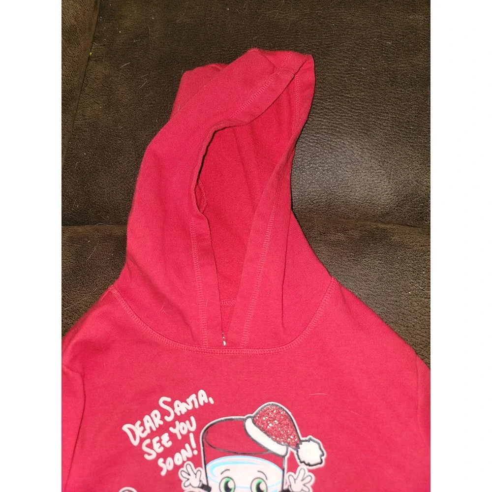 Justice holiday Christmas dear santa‎ see you soon cookies and milk sweatshirt 8